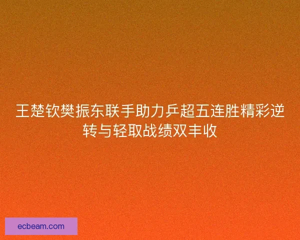 王楚钦樊振东联手助力乒超五连胜精彩逆转与轻取战绩双丰收